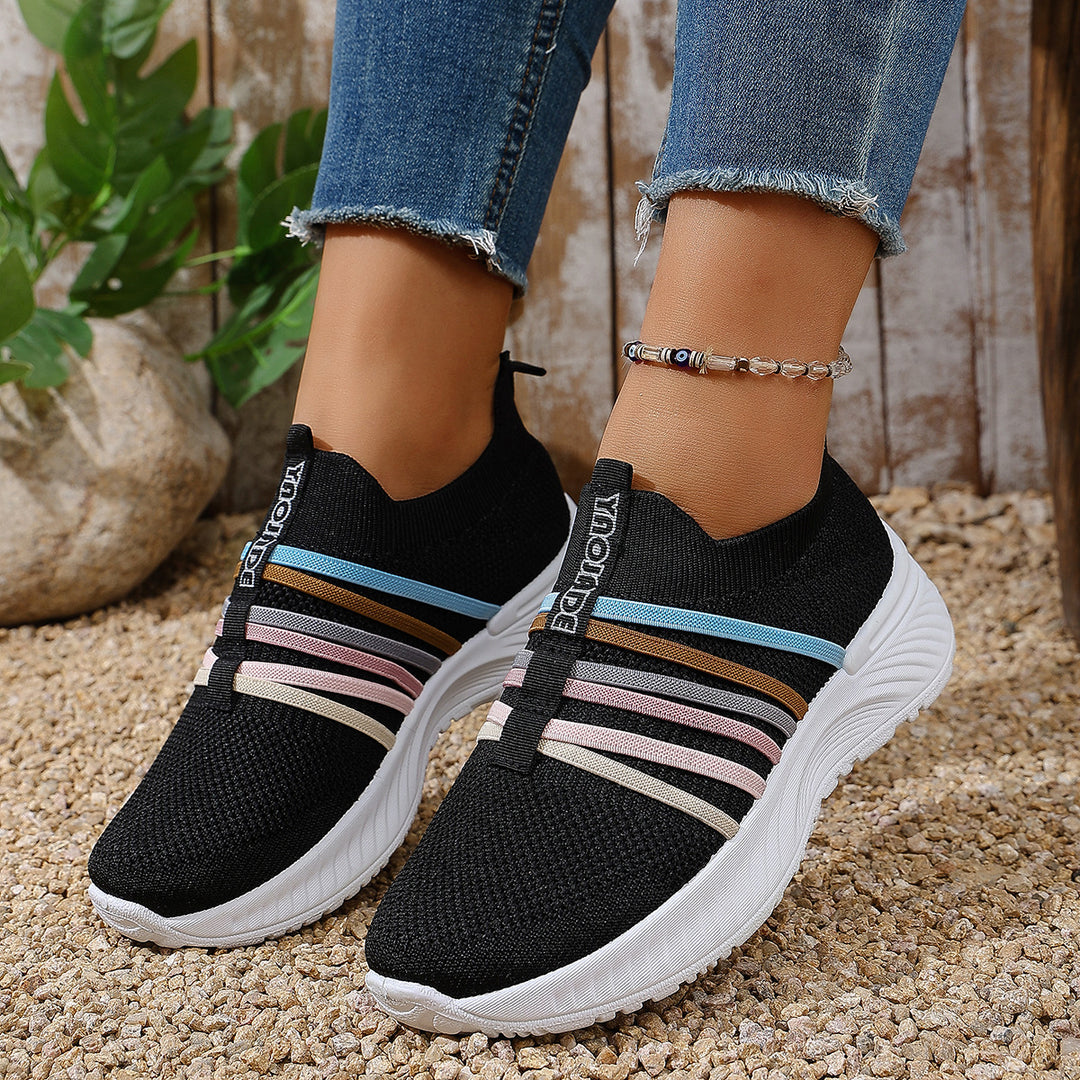 Women's Knit Slip-On Walking Sneakers