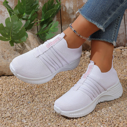 Women's Knit Slip-On Walking Sneakers