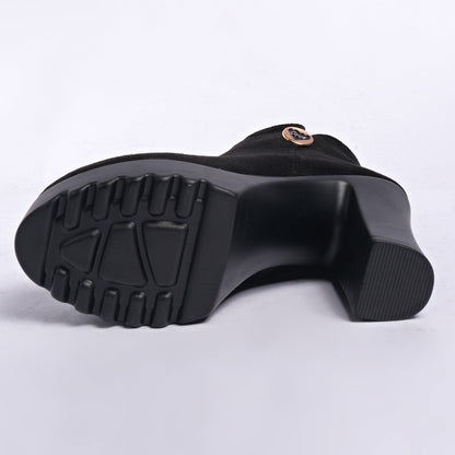 Women's Platform Chunky Heel Ankle Boots
