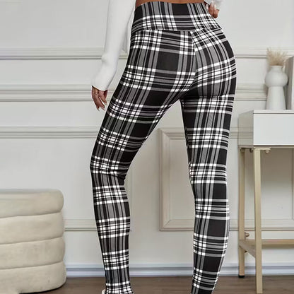 Women's Plaid Fleece-Lined Leggings
