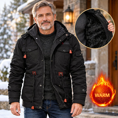 Men's Hooded Multi-Pocket Jacket