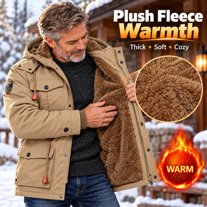 Men's Hooded Multi-Pocket Jacket