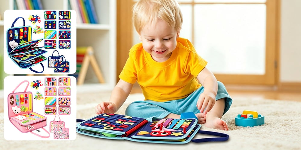 Toddler Montessori Busy Board Activity Book