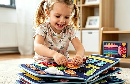 Toddler Montessori Busy Board Activity Book