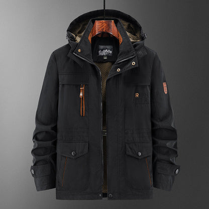 Men's Hooded Utility Jacket