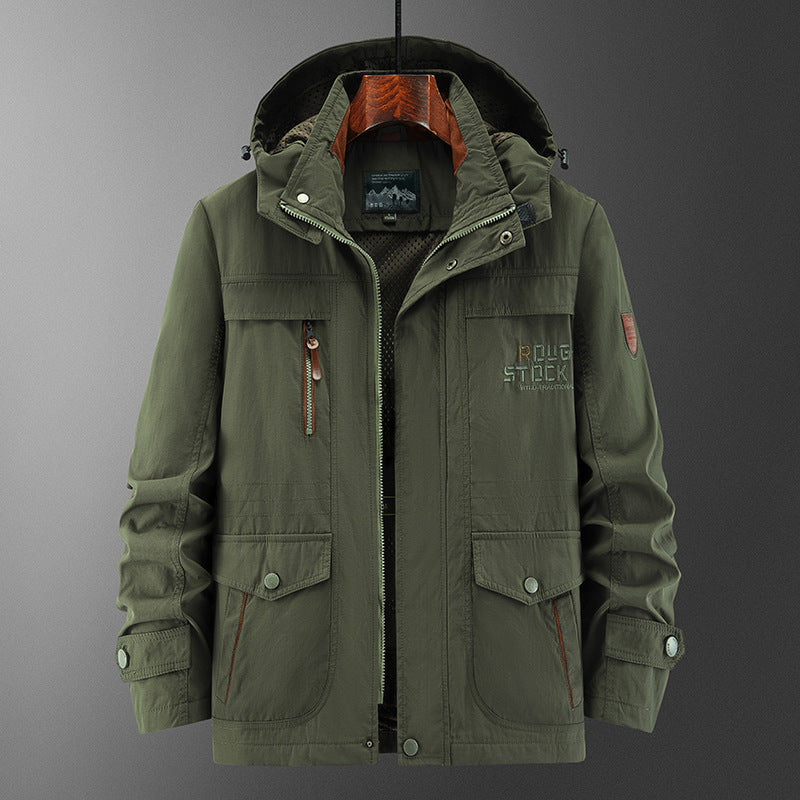 Men's Hooded Utility Jacket