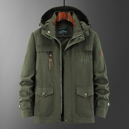 Men's Hooded Utility Jacket
