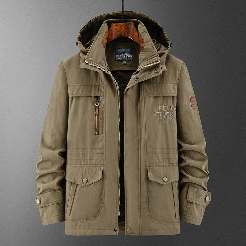 Men's Hooded Utility Jacket