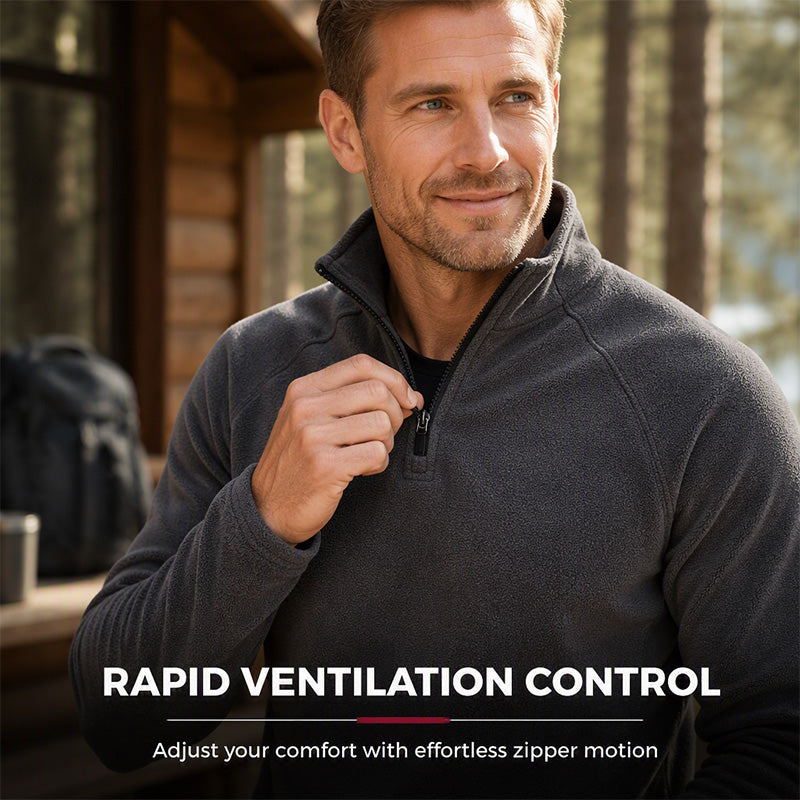 Men's Quarter-Zip Fleece Pullover