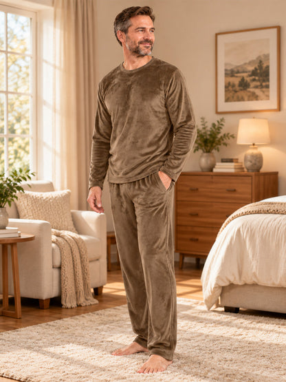 Men's Velvet Pajama Set