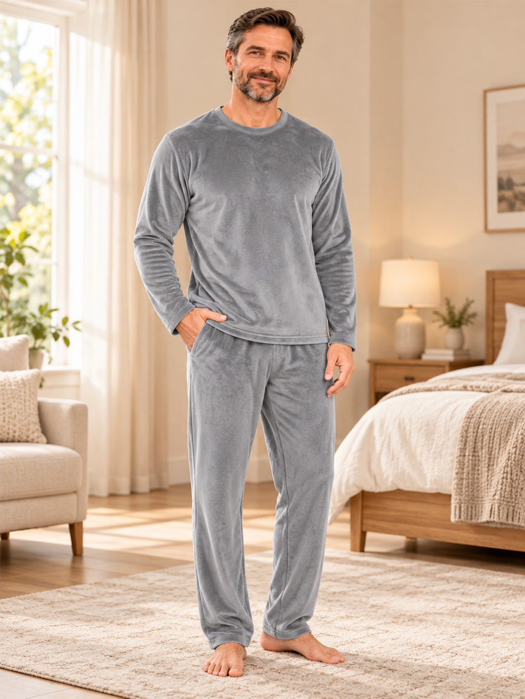 Men's Velvet Pajama Set