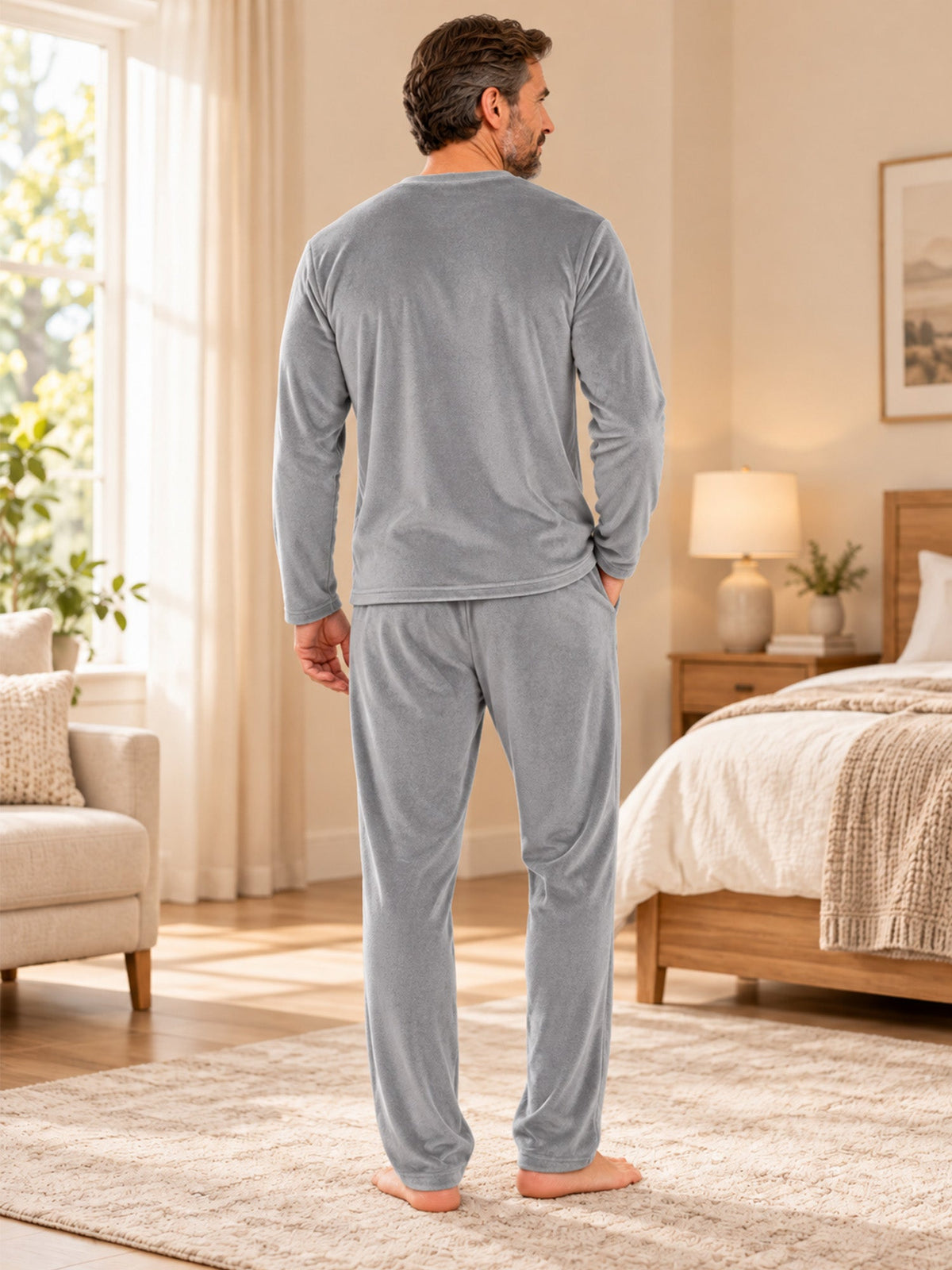 Men's Velvet Pajama Set