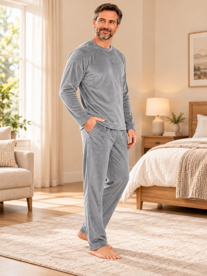 Men's Velvet Pajama Set