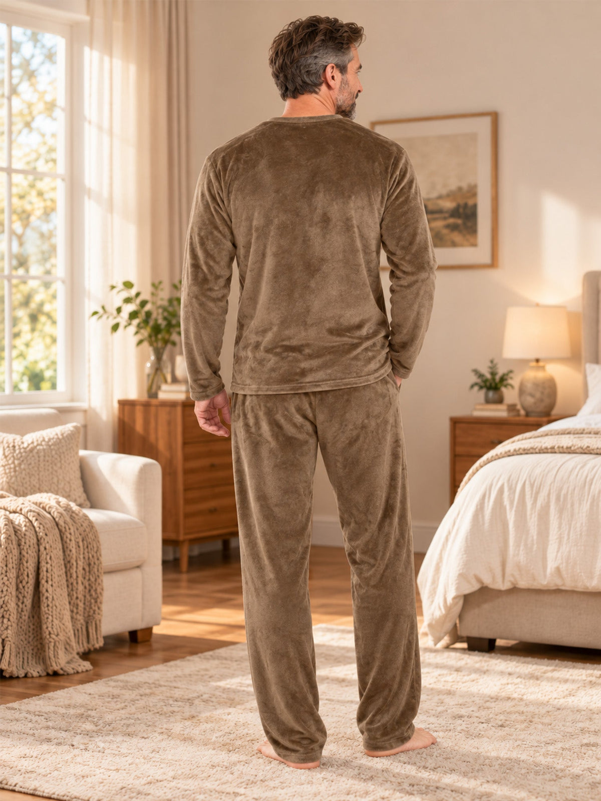 Men's Velvet Pajama Set