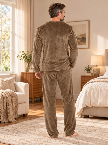 Men's Velvet Pajama Set