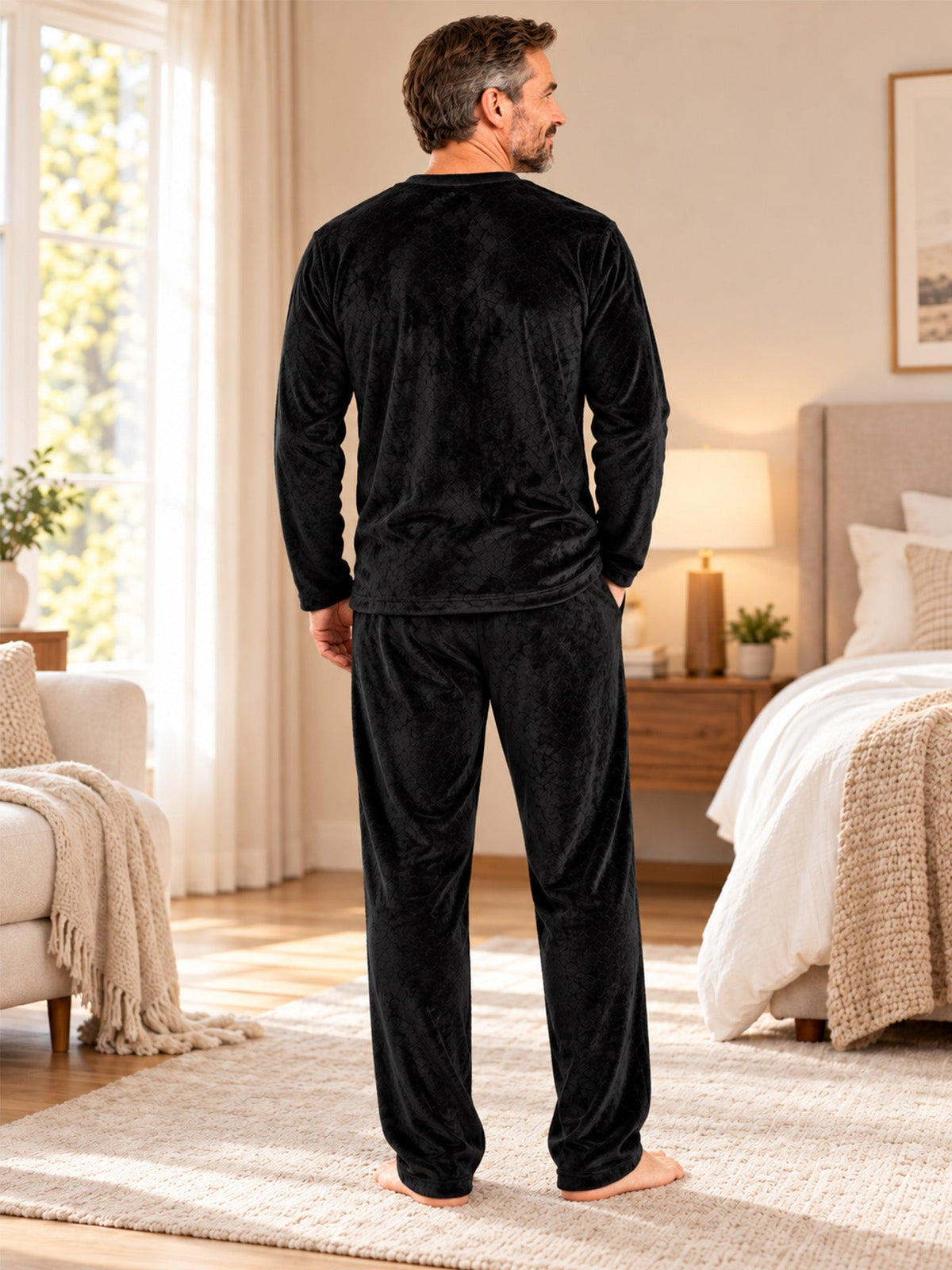 Men's Velvet Pajama Set