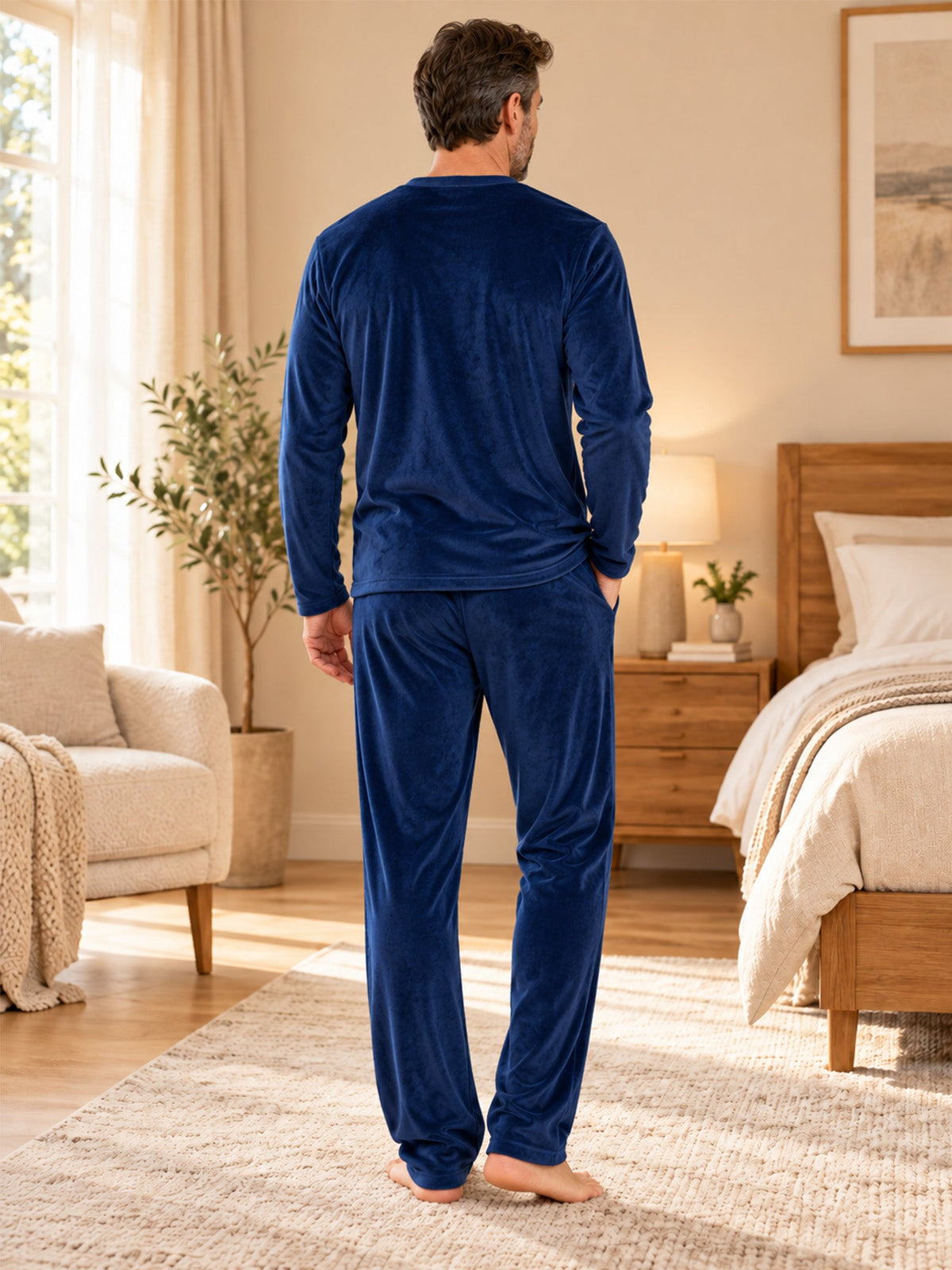 Men's Velvet Pajama Set
