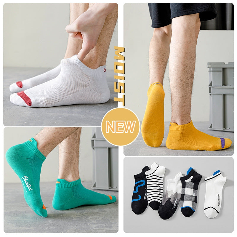 Low-Cut Socks with Mesh Design – 6 Pairs