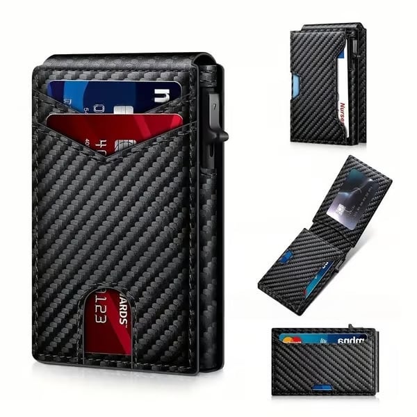 Men's Pop-Up Card Holder Wallet