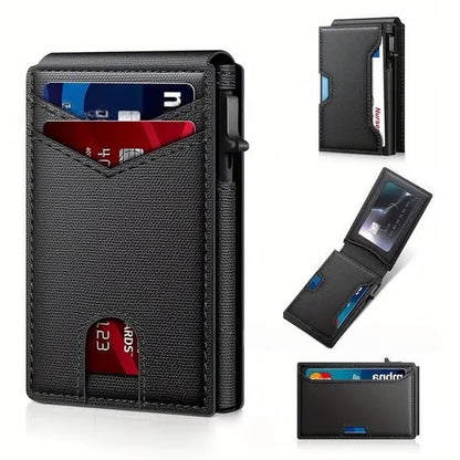 Men's Pop-Up Card Holder Wallet