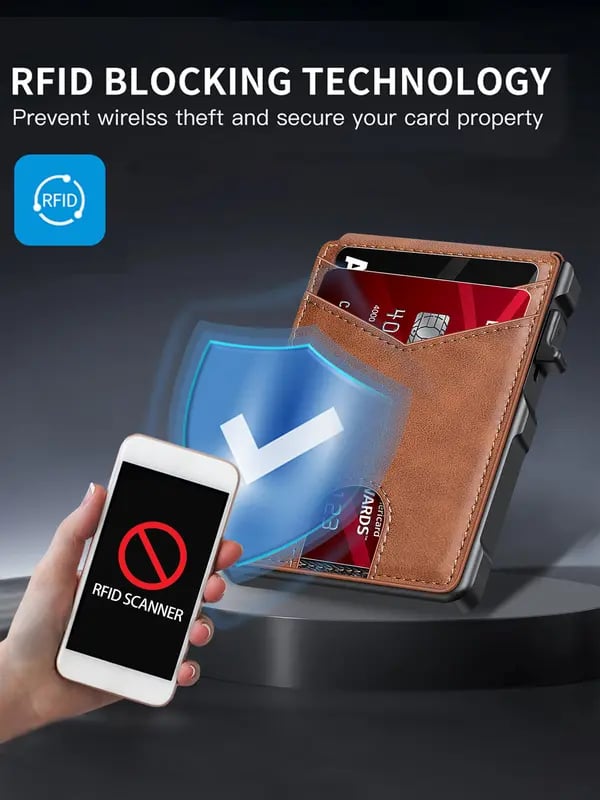 Men's Pop-Up Card Holder Wallet