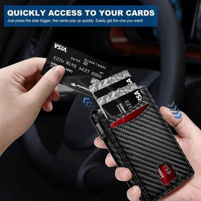 Men's Pop-Up Card Holder Wallet