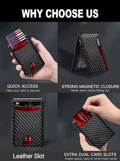Men's Pop-Up Card Holder Wallet