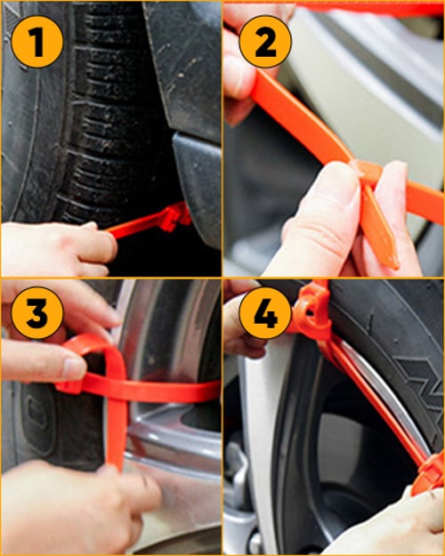 Emergency Tire Traction Straps