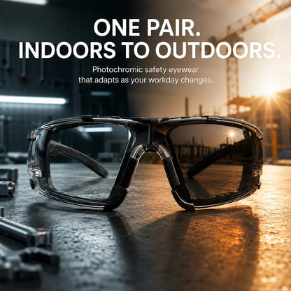 Photochromic Eyewear with Wraparound Frame