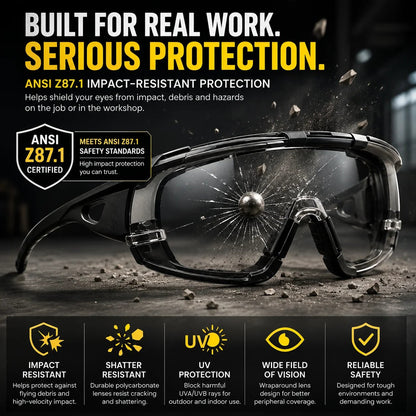 Photochromic Eyewear with Wraparound Frame