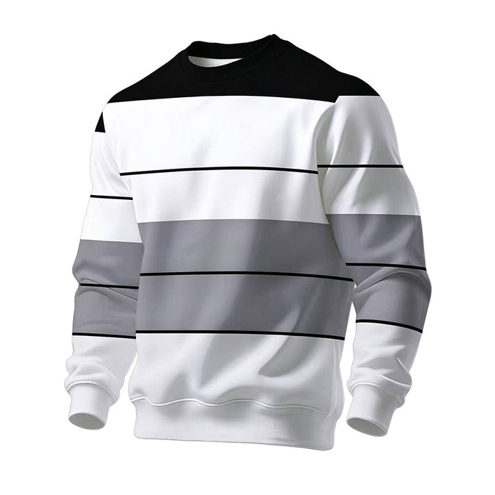 Men's Striped Crewneck Pullover