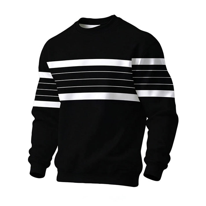 Men's Striped Crewneck Pullover