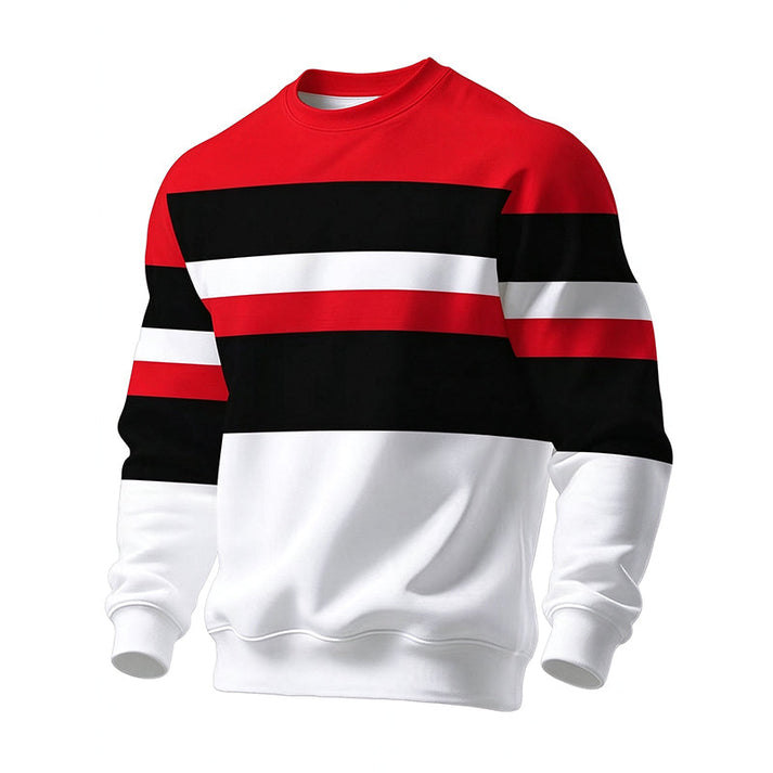 Men's Striped Crewneck Pullover