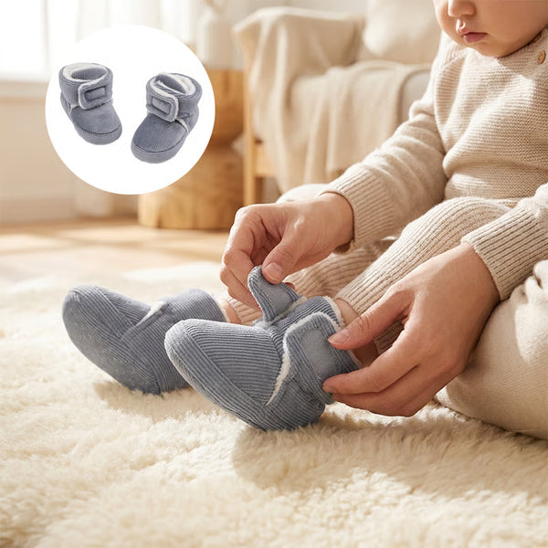 Baby Fleece Booties with Soft Soles