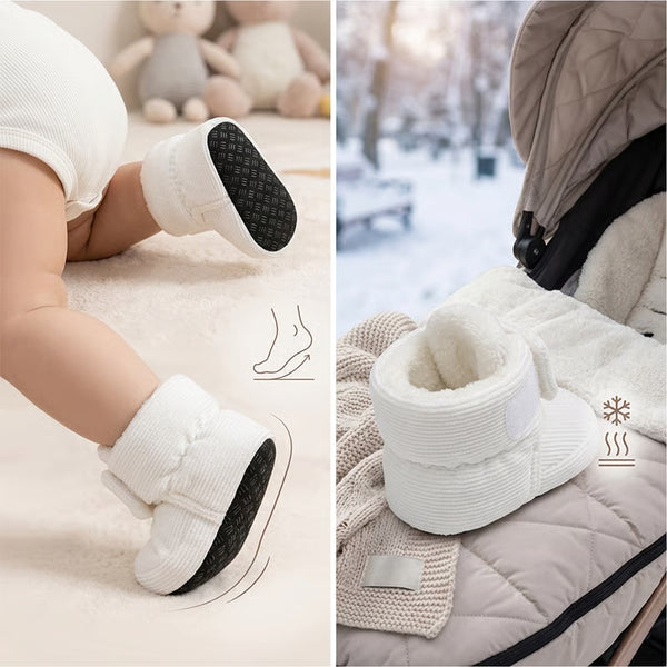 Baby Fleece Booties with Soft Soles