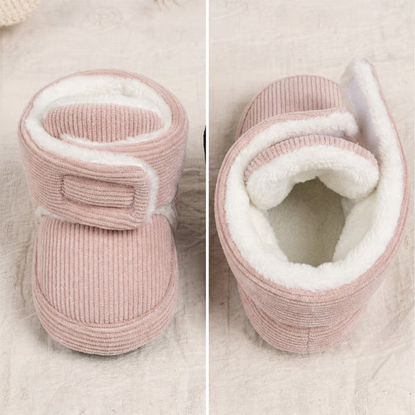 Baby Fleece Booties with Soft Soles