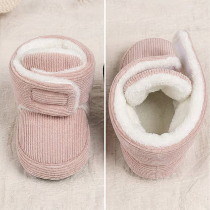 Baby Fleece Booties with Soft Soles