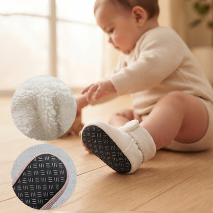 Baby Fleece Booties with Soft Soles