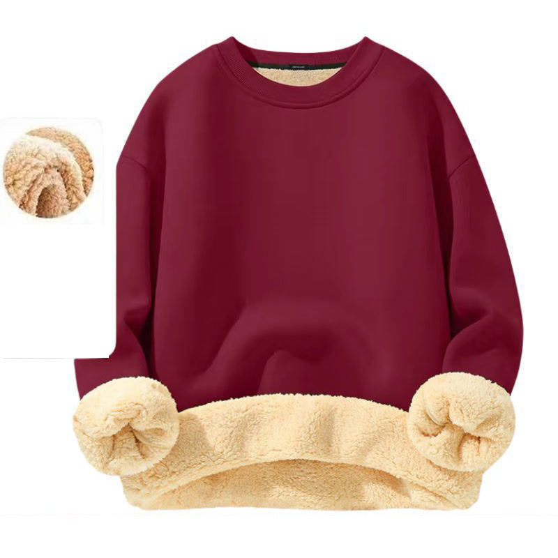 Men's Crew-Neck Lined Pullover Sweatshirt