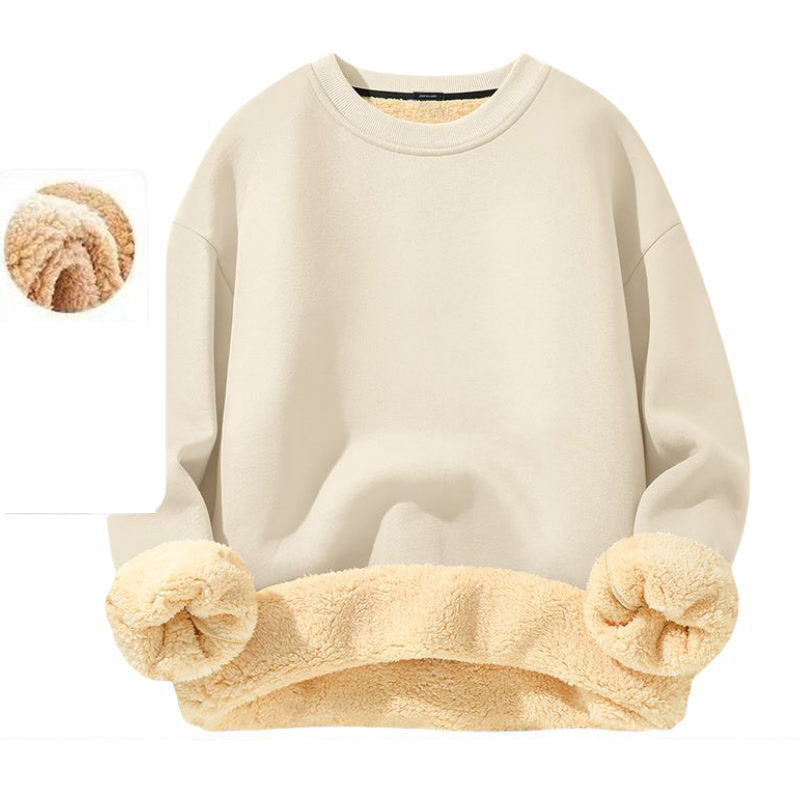 Men's Crew-Neck Lined Pullover Sweatshirt