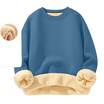 Men's Crew-Neck Lined Pullover Sweatshirt