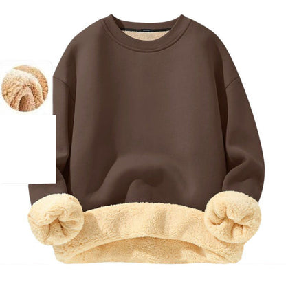 Men's Crew-Neck Lined Pullover Sweatshirt