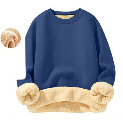Men's Crew-Neck Lined Pullover Sweatshirt