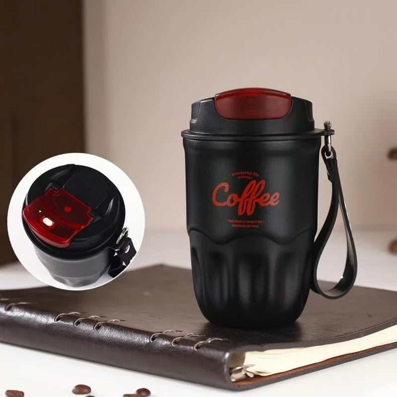 Portable Coffee Cup with Temperature Display