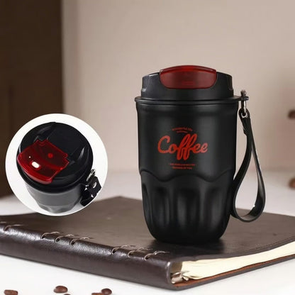 Portable Coffee Cup with Temperature Display