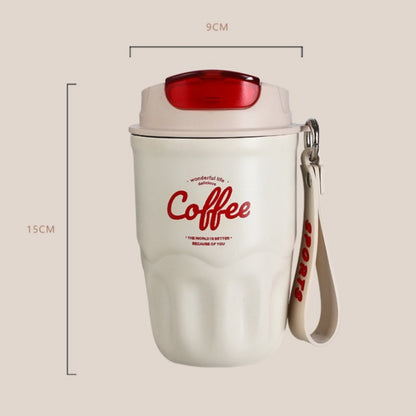 Portable Coffee Cup with Temperature Display