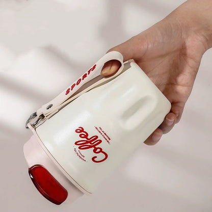 Portable Coffee Cup with Temperature Display