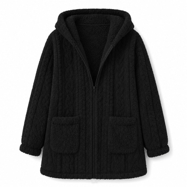 Women's Hooded Fleece Zip-Up Jacket