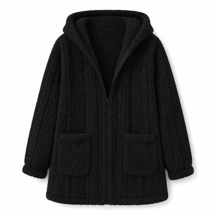 Women's Hooded Fleece Zip-Up Jacket