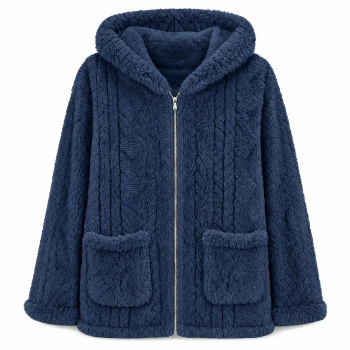 Women's Hooded Fleece Zip-Up Jacket